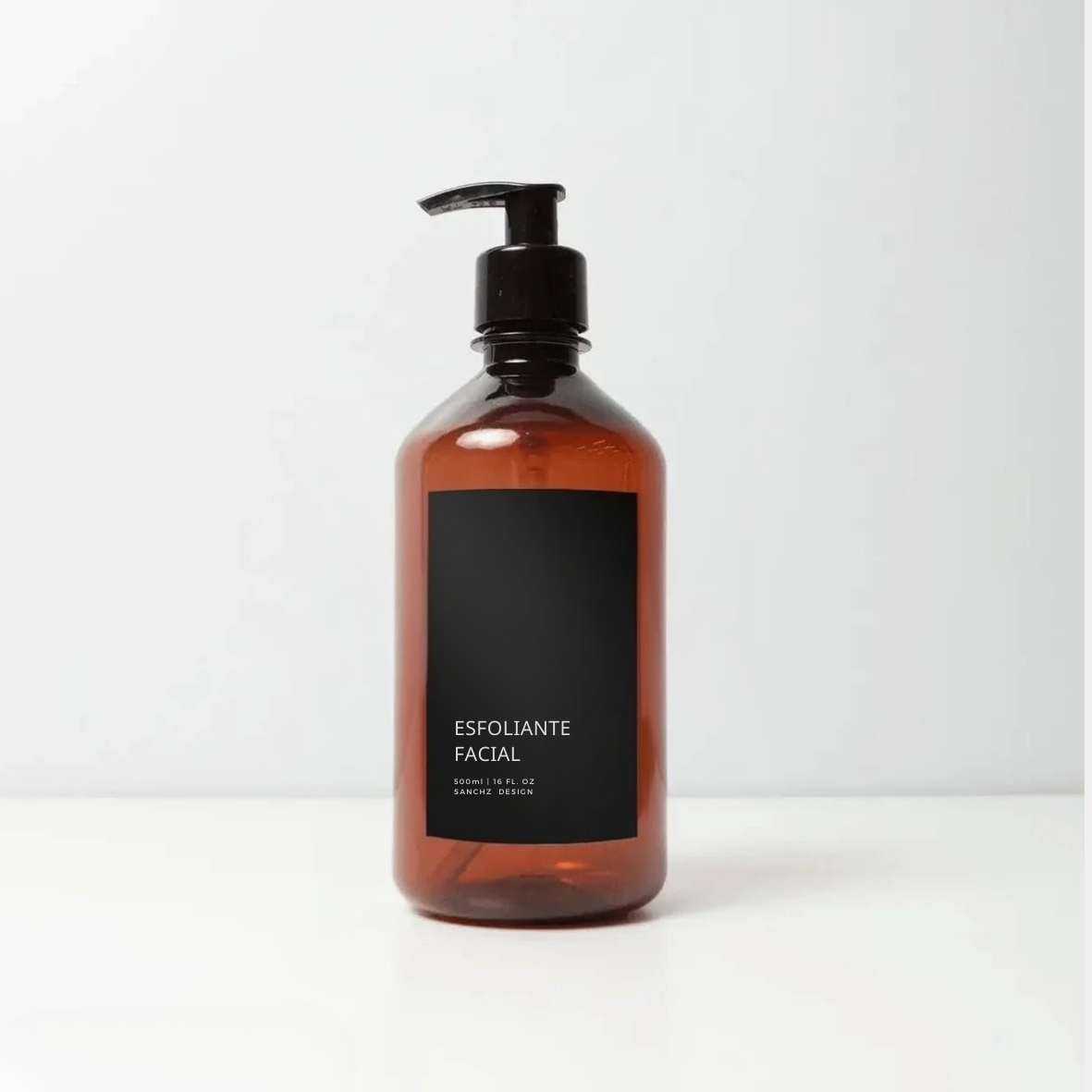 Kit Cuidado Pessoal Minimal Preto 500ml