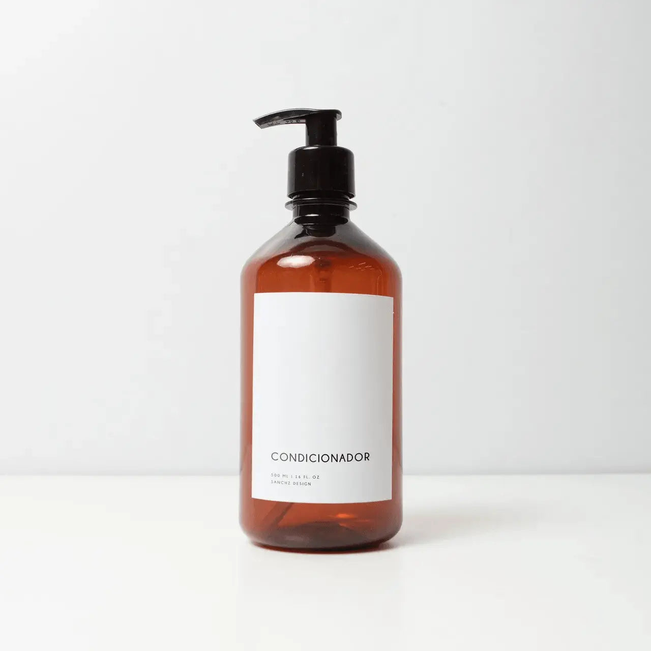 Frasco Âmbar Minimal para Banheiro 500ml - Sanchz Design