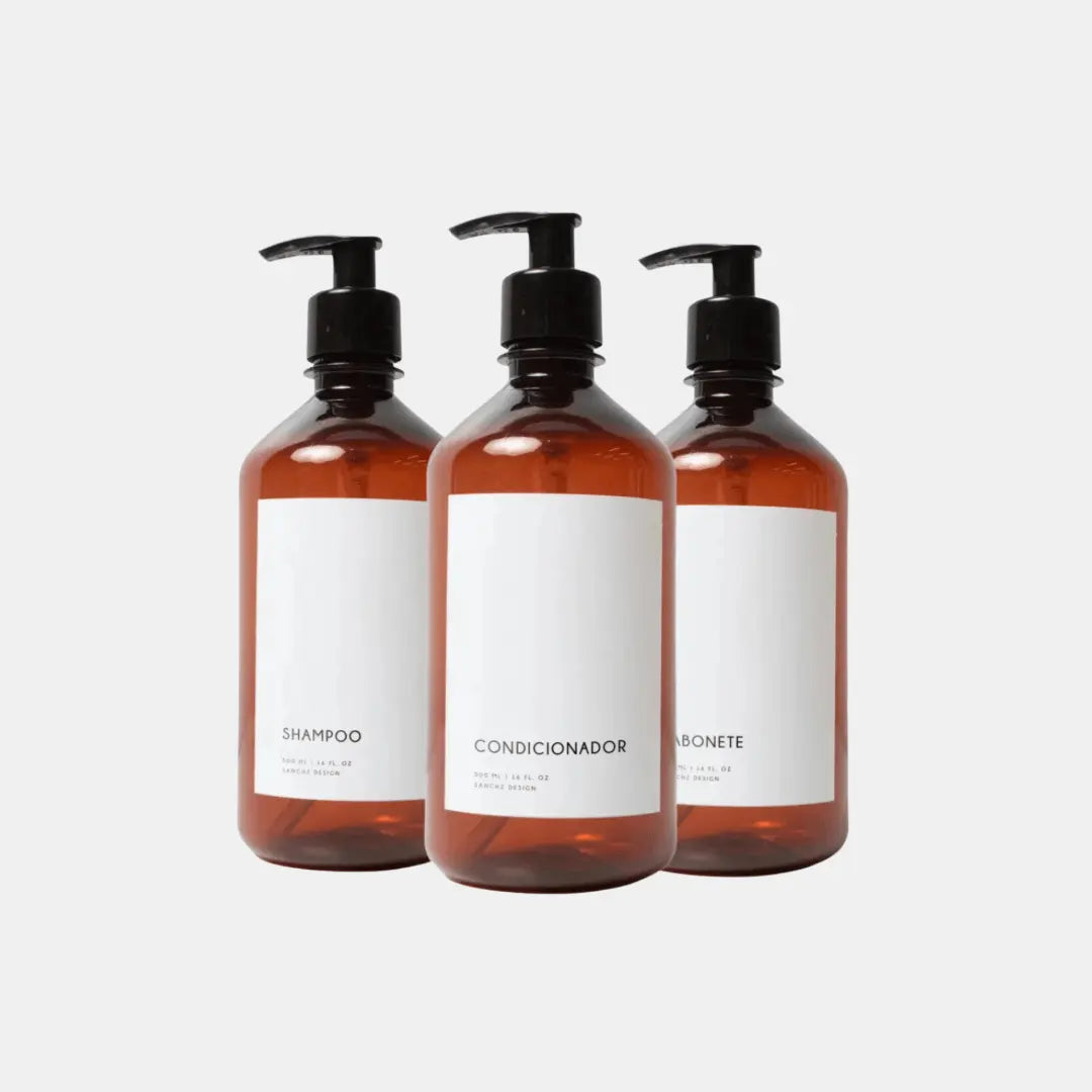 Kit Banheiro Completo Minimal 500ml