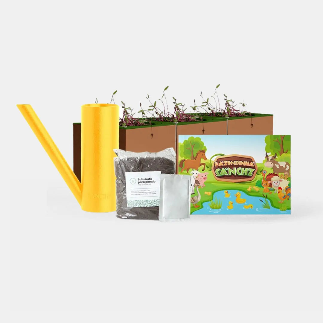 Kit Jardinagem Infantil Fazendinha Kids Sanchz Design