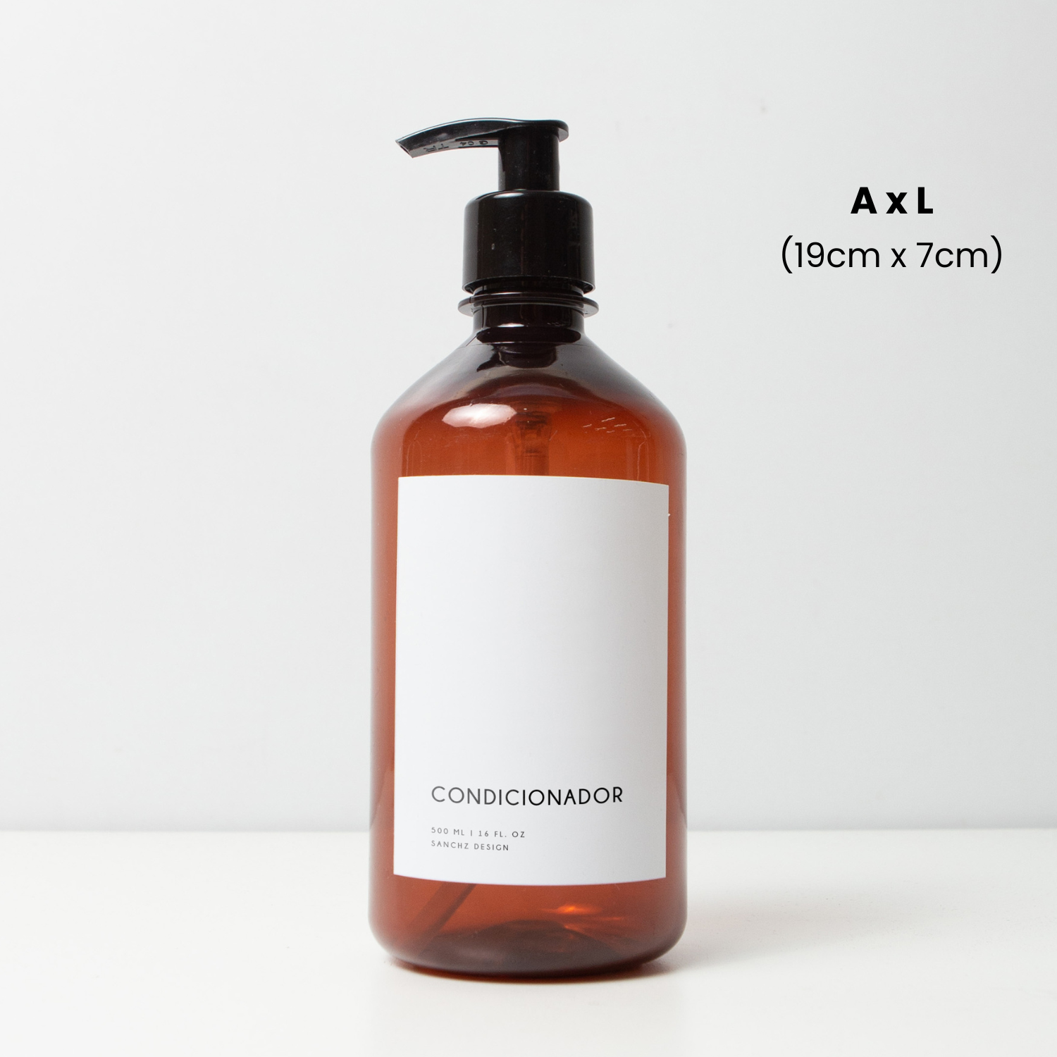 Kit 2 Frascos Minimal Para Banho + Suporte - 500ml
