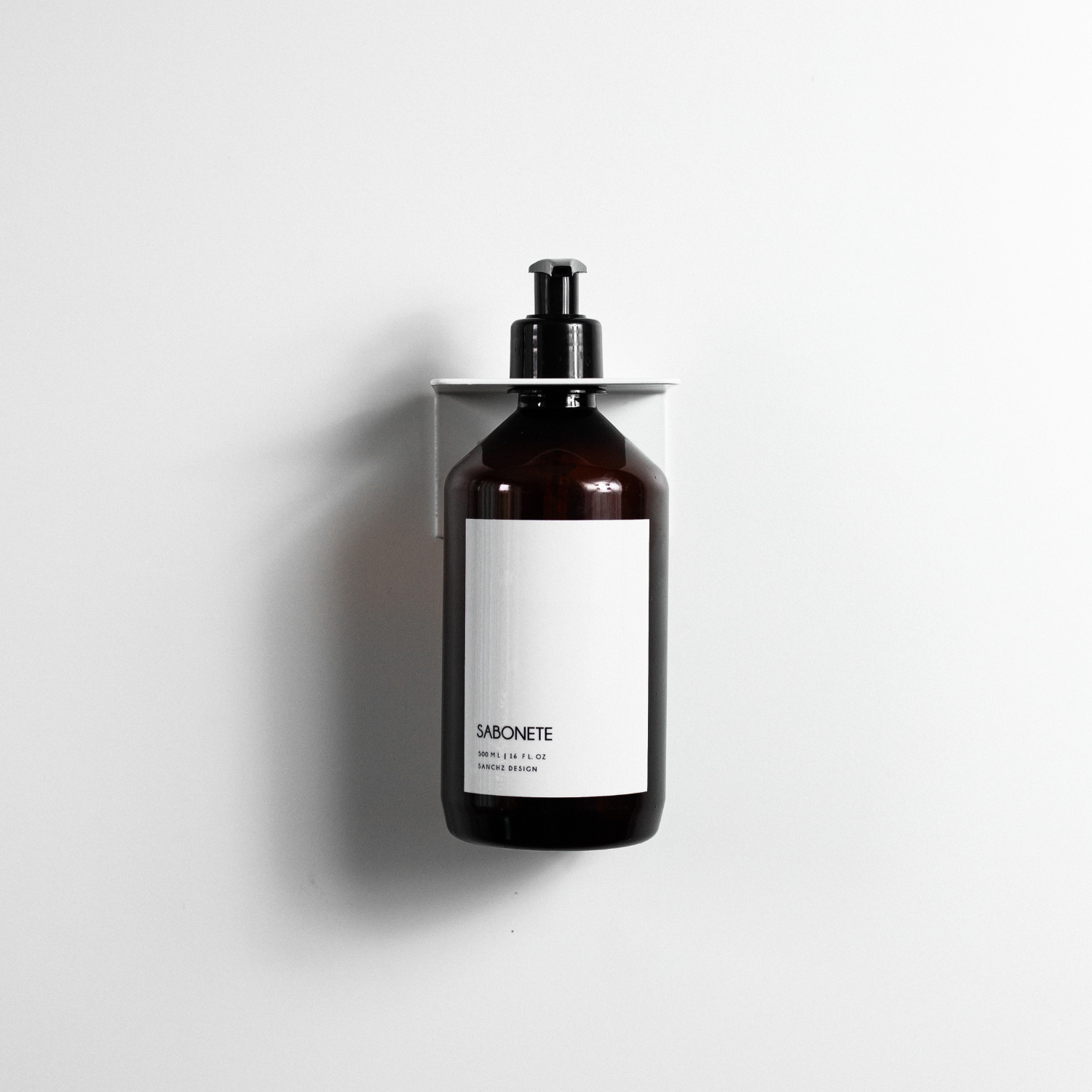 Kit 1 Frasco + Suporte Para Sabonete - 500ml