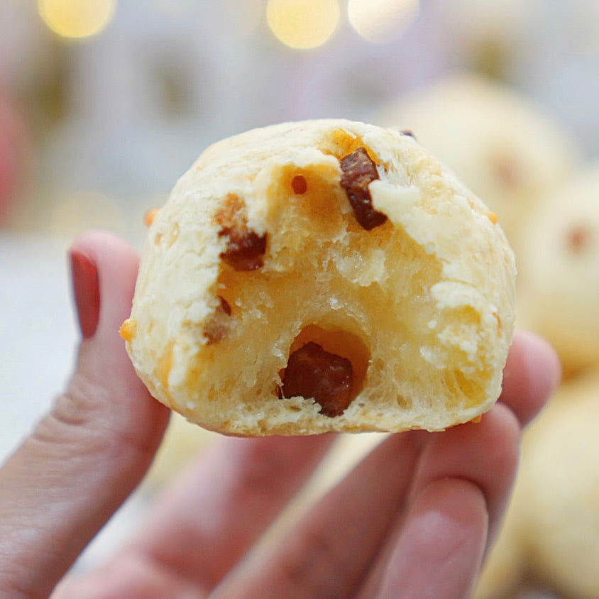 Pão de queijo com bacon