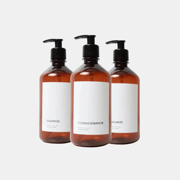 Kit Banheiro Completo Minimal 500ml